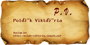 Polák Viktória névjegykártya